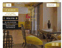 Tablet Screenshot of baume-hotel-paris.com